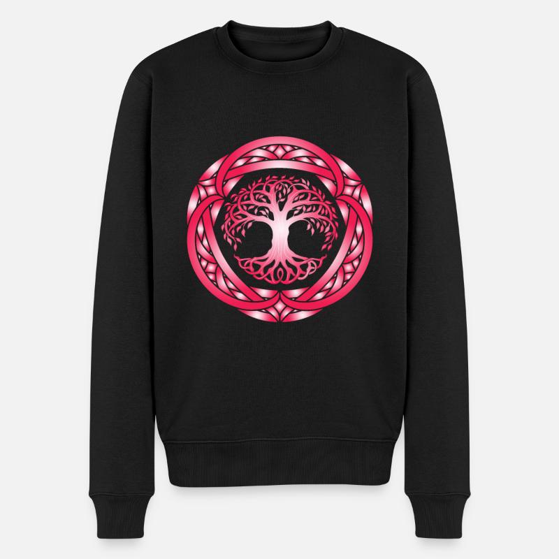 Yggdrasil Viking Monde Cendre - Pull Premium bio Homme - noir