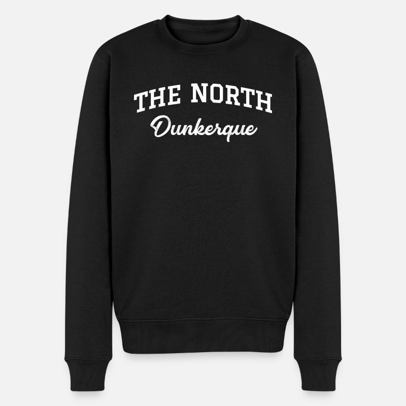 DER NORDEN Dünkirchens - Männer Premium Bio Pullover - Schwarz