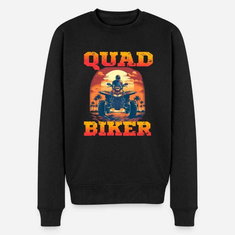 Quad Biker für einen Quadbiker Quad Fahrer - Männer Premium Bio Pullover - Schwarz