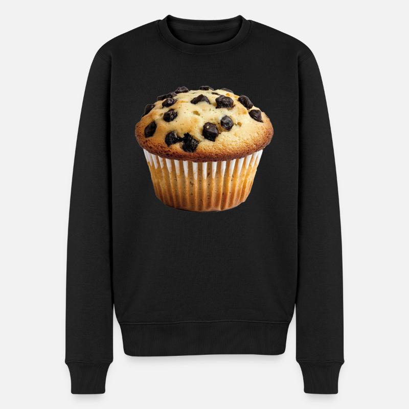 Muffin - Männer Premium Bio Pullover - Schwarz