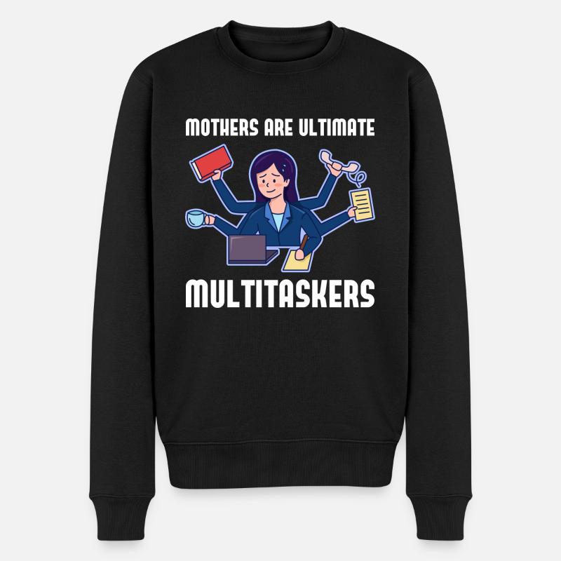 Multitasking for Mother's Day - Men's Premium Organic Jumper - black