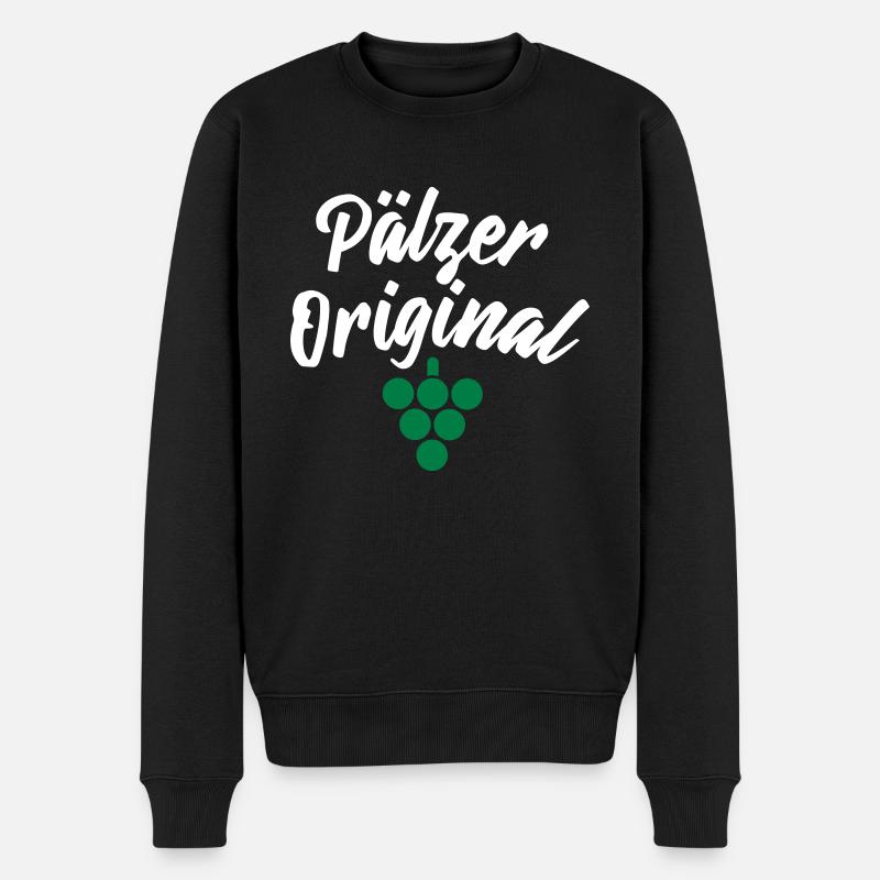Pälzer Original - Männer Premium Bio Pullover - Schwarz
