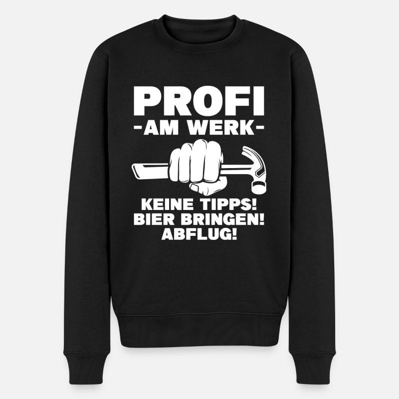 Handwerk Meister Handwerker Tischler Geschenk - Männer Premium Bio Pullover - Schwarz