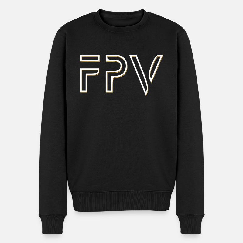 FPV Drohne - Männer Premium Bio Pullover - Schwarz
