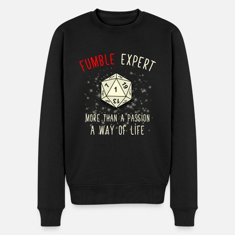 Fumble expert - Pull Premium bio Homme - noir