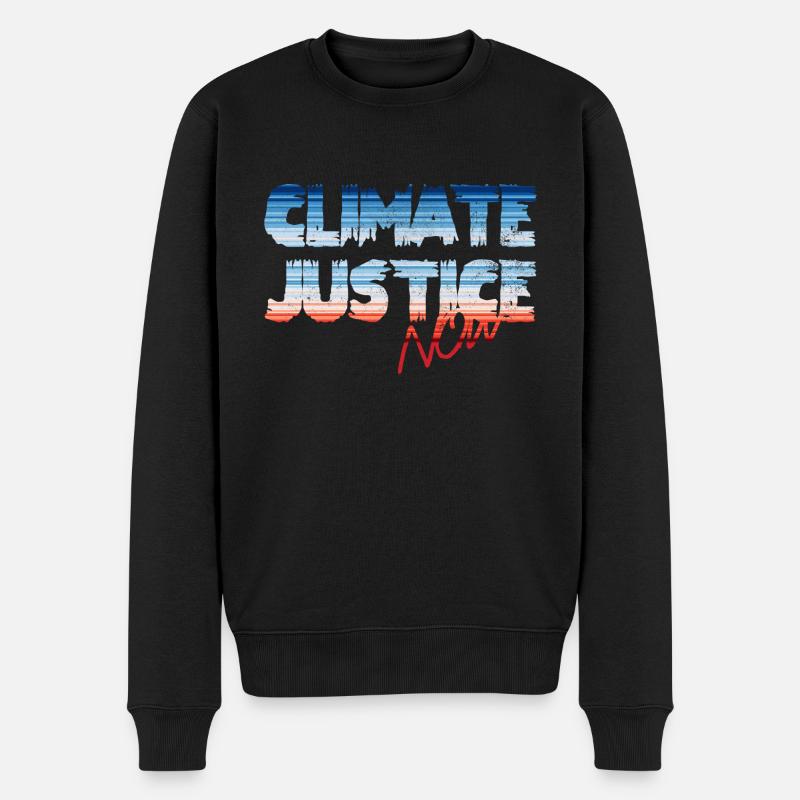 Justice climatique maintenant - Pull Premium bio Homme - noir