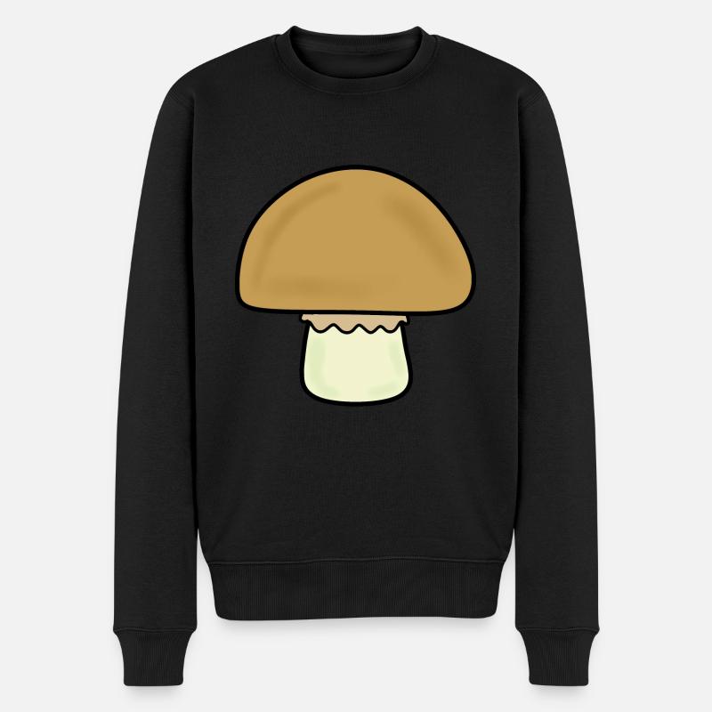 Pilz, Pilze - Männer Premium Bio Pullover - Schwarz