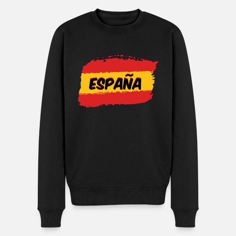 Drapeau espagnol - Pull Premium bio Homme - noir