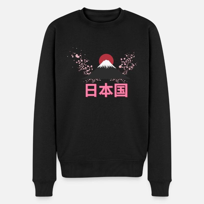 日本国 japan - Männer Premium Bio Pullover - Schwarz