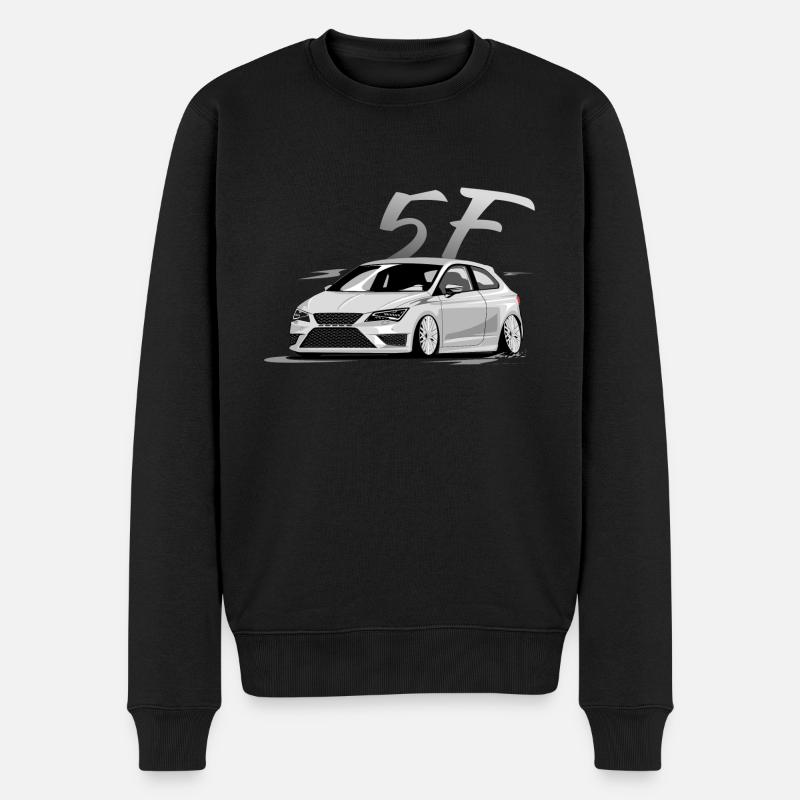 Leon de la fr, faible, profond, Stanced, Cupra - Pull Premium bio Homme - noir