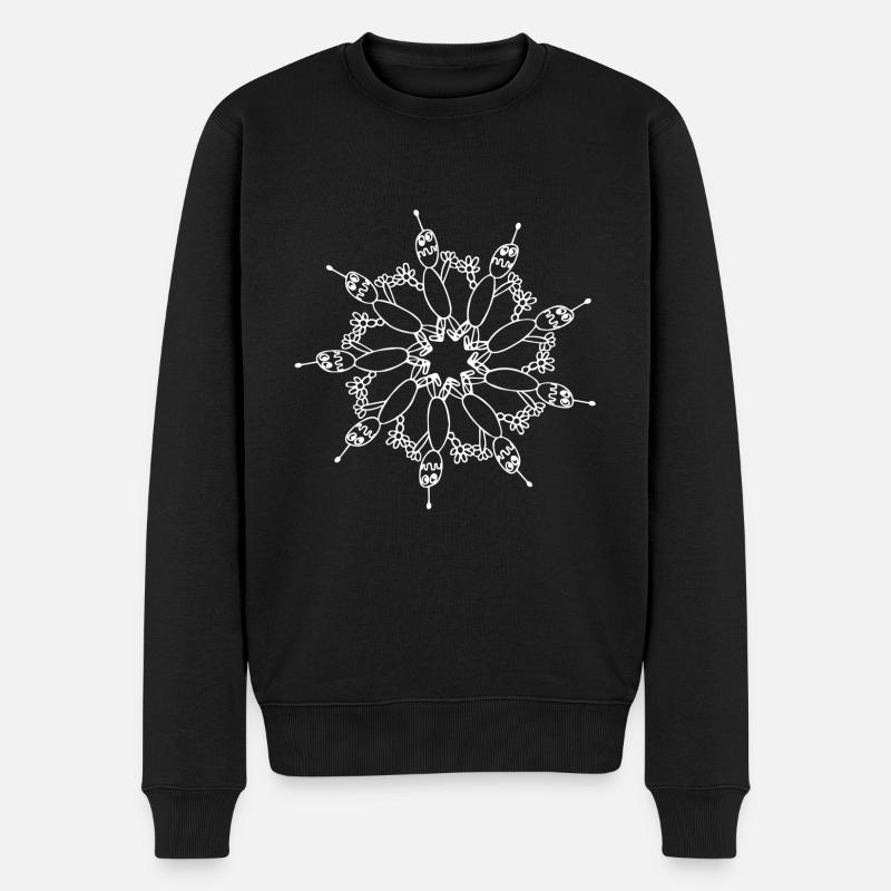 Robot Star - Pull Premium bio Homme - noir