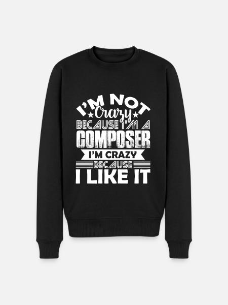 Composer Love Being A Composer - Men's Premium Organic Jumper - black