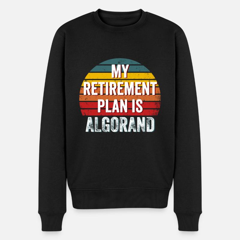Mein Ruhestandsplan ist Algorand - Algorand Crypto - Männer Premium Bio Pullover - Schwarz