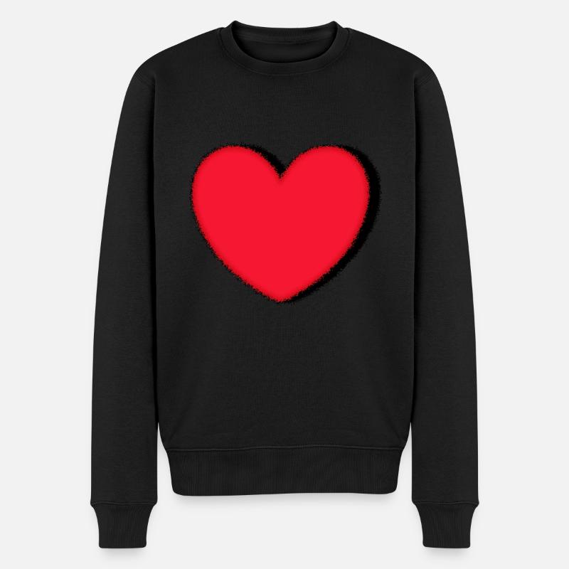Cadeau Saint-Valentin Saint-Valentin - Pull Premium bio Homme - noir
