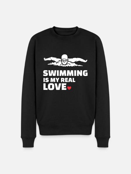 J’adore nager - Pull Premium bio Homme - noir