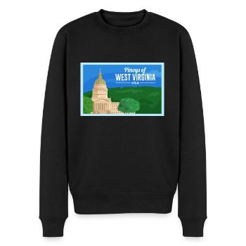West Virginia Fil-Am Design für stolze Pinoys - Männer Premium Bio Pullover - Schwarz - Vorne - Nico (187cm)