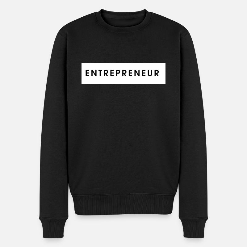 Entrepreneur - Pull Premium bio Homme - noir