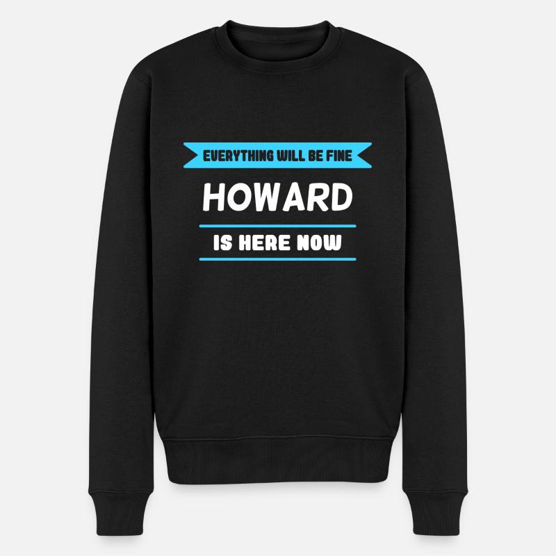Howard Name Spruch für stolze Howards - Männer Premium Bio Pullover - Schwarz