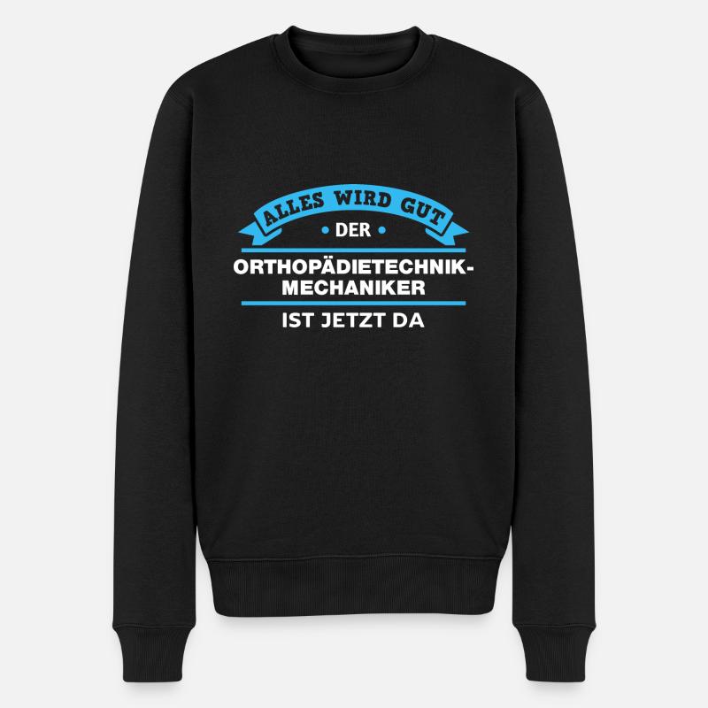 Orthopädietechnik-Mechaniker Design für Handwerker - Männer Premium Bio Pullover - Schwarz
