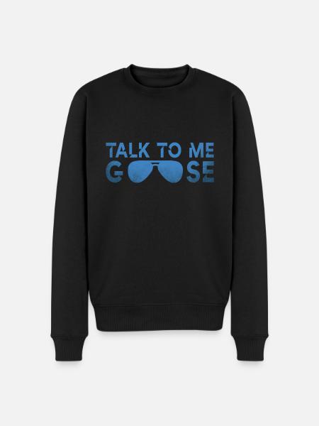 Talk to me goose - Men's Premium Organic Jumper - black