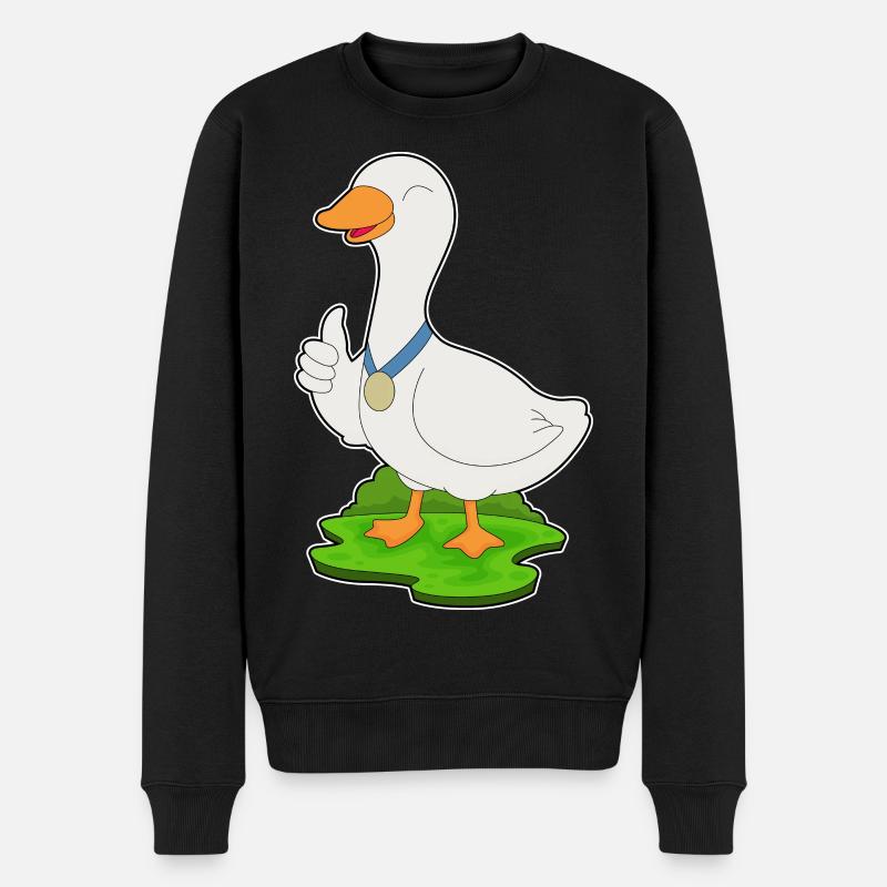 Médaille du canard - Pull Premium bio Homme - noir