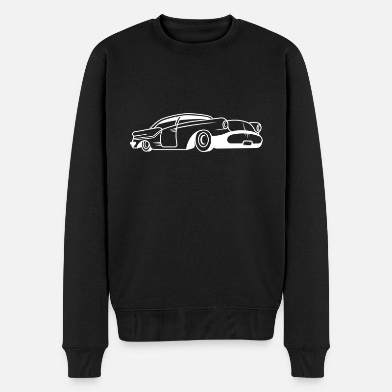 Oldtimer - Männer Premium Bio Pullover - Schwarz
