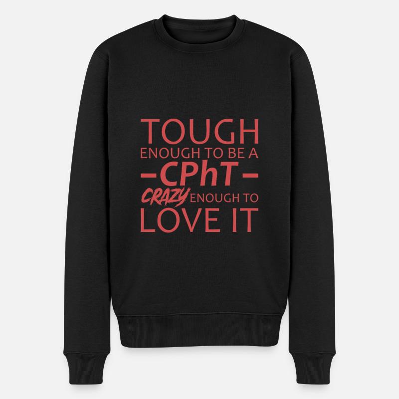 CPhT Crazy Apotheke - Männer Premium Bio Pullover - Schwarz