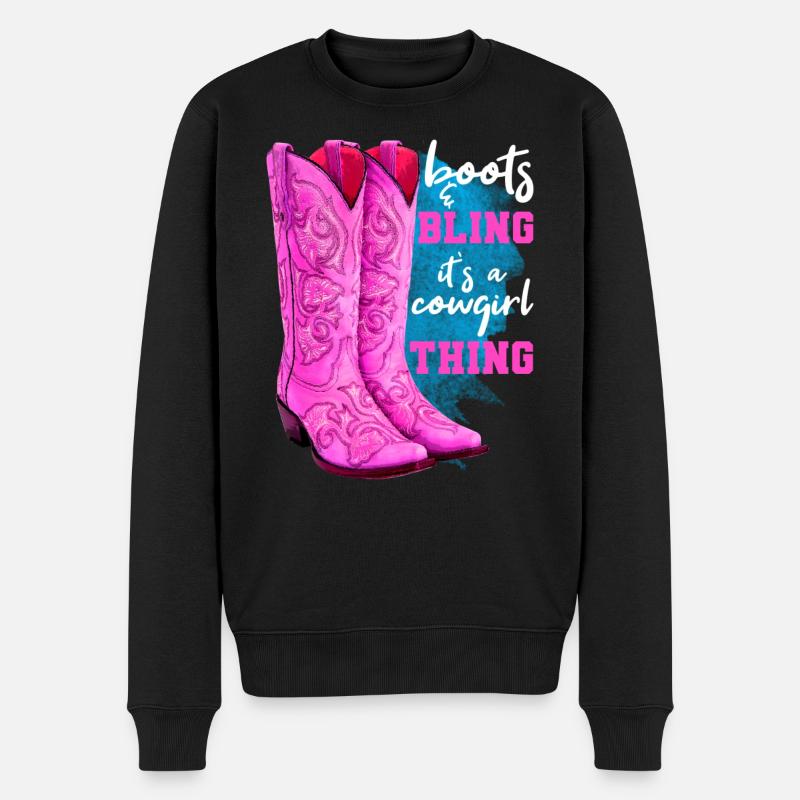 Bottes et Bling - Pull Premium bio Homme - noir
