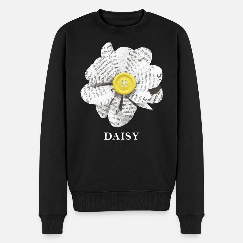 Fleur de marguerite - Pull Premium bio Homme - noir