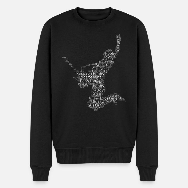 guitare classique guitariste - Pull Premium bio Homme - noir