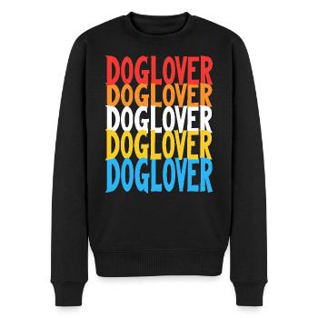 Amoureux des chiens - Pull Premium bio Homme - noir - Devant - Nico (187cm)