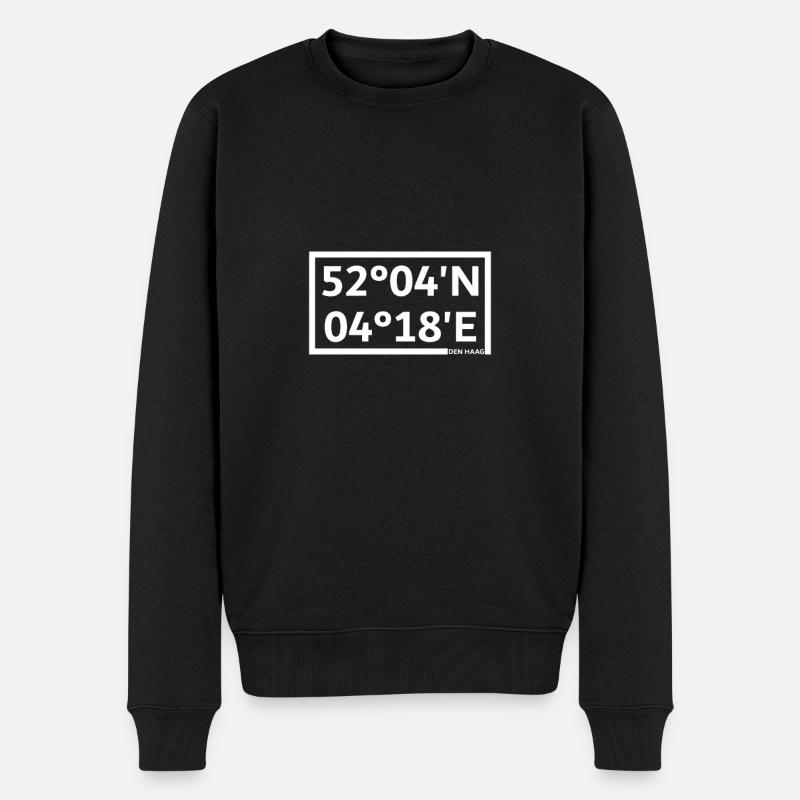 Coordonnées de La Haye - Pull Premium bio Homme - noir