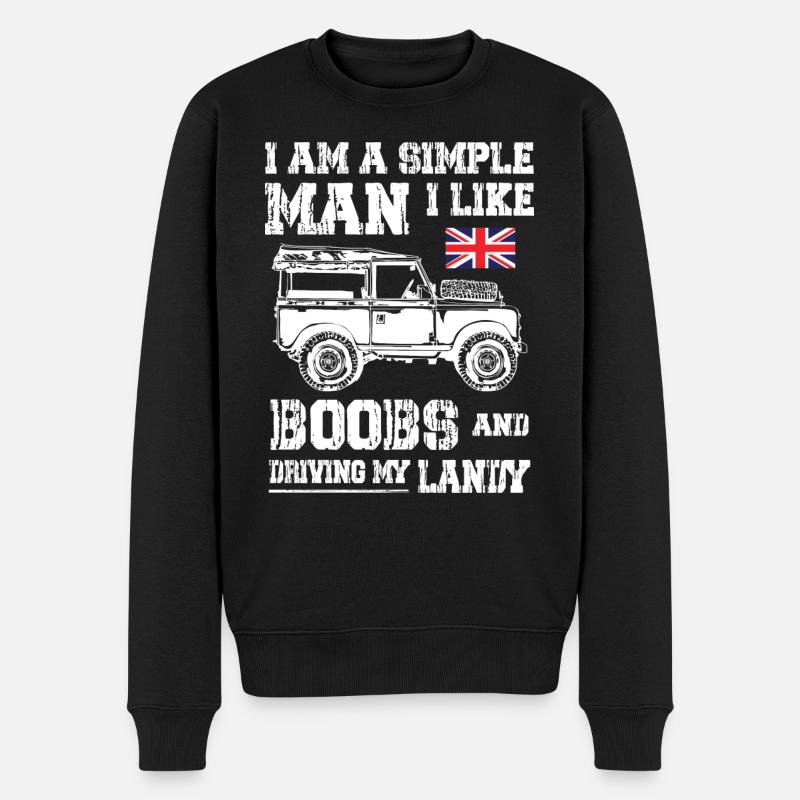 Conduire mon Landy - Pull Premium bio Homme - noir