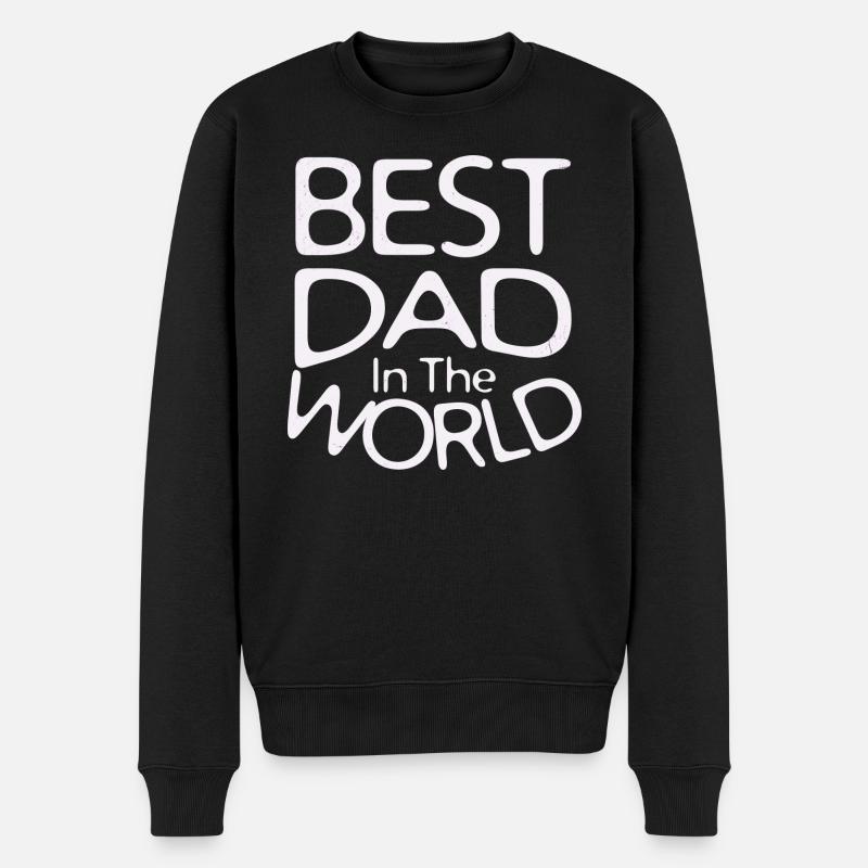 Meilleur papa du monde - Pull Premium bio Homme - noir