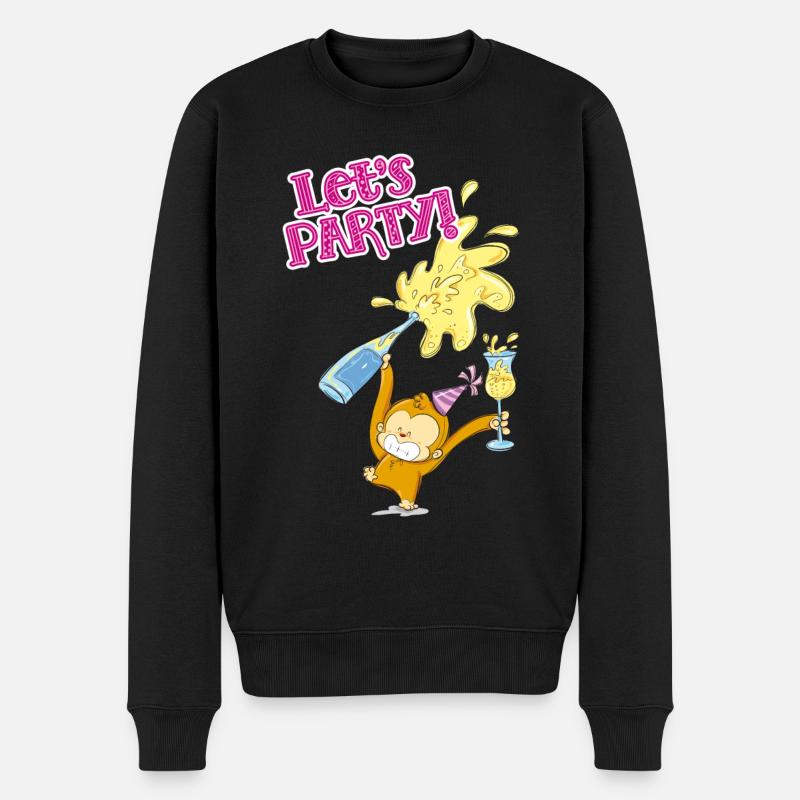Munga Party - Männer Premium Bio Pullover - Schwarz