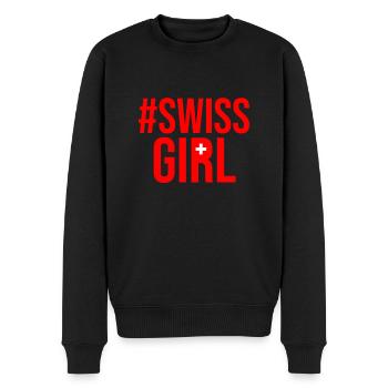 Swiss Girl - Pull Premium bio Homme - noir - Devant - Nico (187cm)