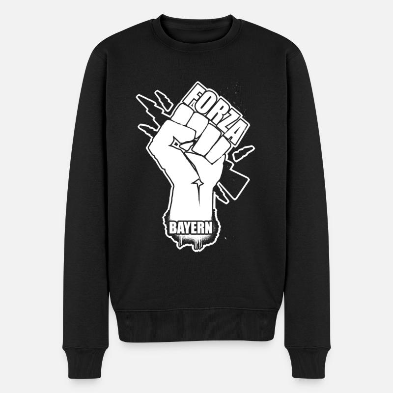Forza Bayern - Männer Premium Bio Pullover - Schwarz