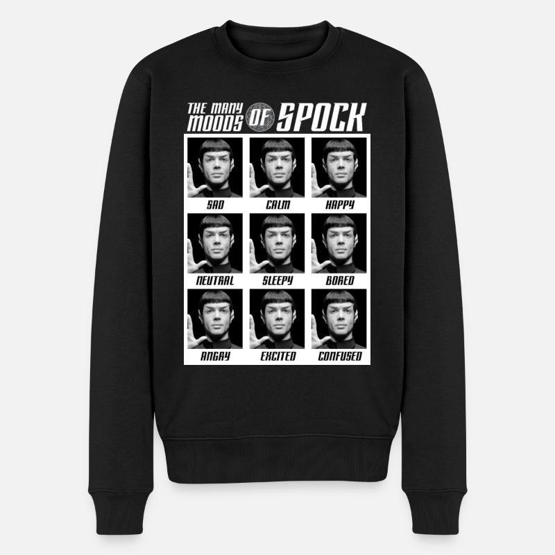 Star Trek Discovery Moods of Spock - Männer Premium Bio Pullover - Schwarz
