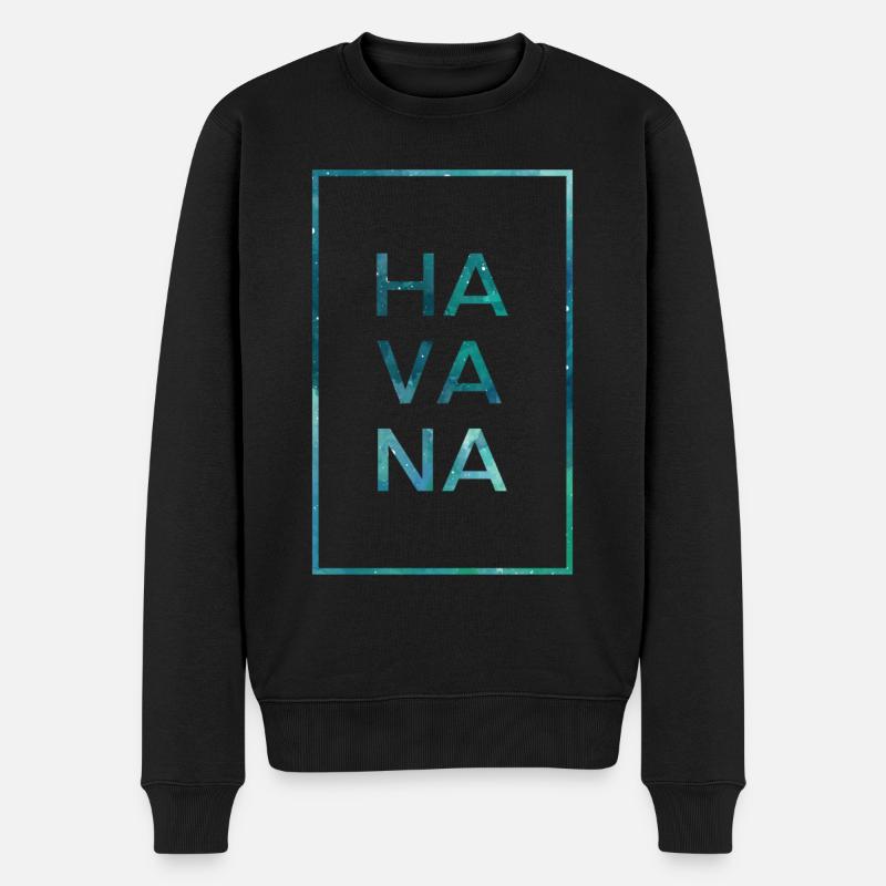 Havana - Männer Premium Bio Pullover - Schwarz