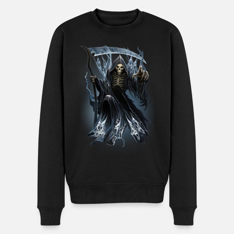 Spirit Reaper - Männer Premium Bio Pullover - Schwarz