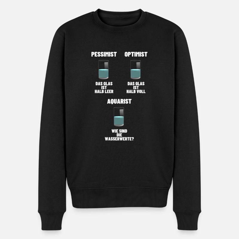 Aquarium Wasserwerte geschenk hobby lustig spruch - Männer Premium Bio Pullover - Schwarz