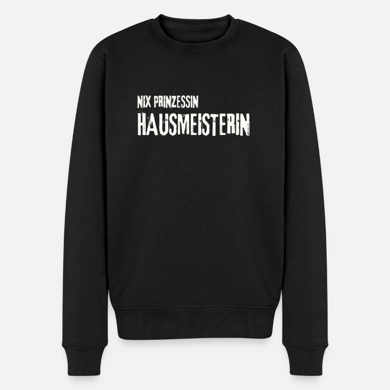 Hausmeisterin job hauswart arbeit geschenk mutter - Männer Premium Bio Pullover - Schwarz