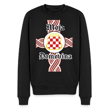 Moja Domovina - Männer Premium Bio Pullover - Schwarz - Vorne - Nico (187cm)