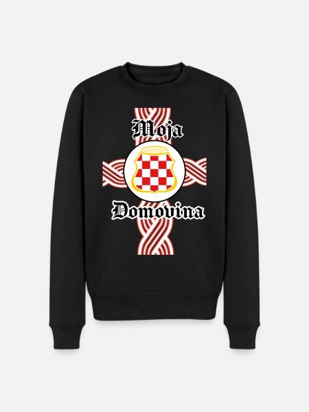 Moja Domovina - Männer Premium Bio Pullover - Schwarz