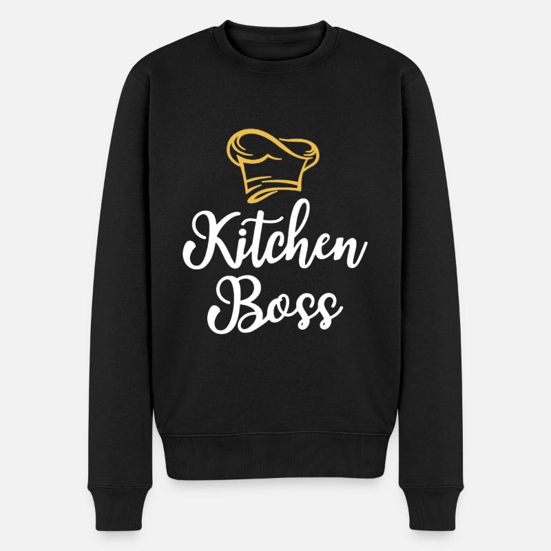Chef de cuisine Cuisson Cuisson - Pull Premium bio Homme - noir