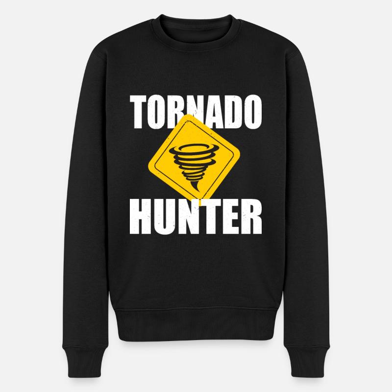 Tornado Jäger - Männer Premium Bio Pullover - Schwarz