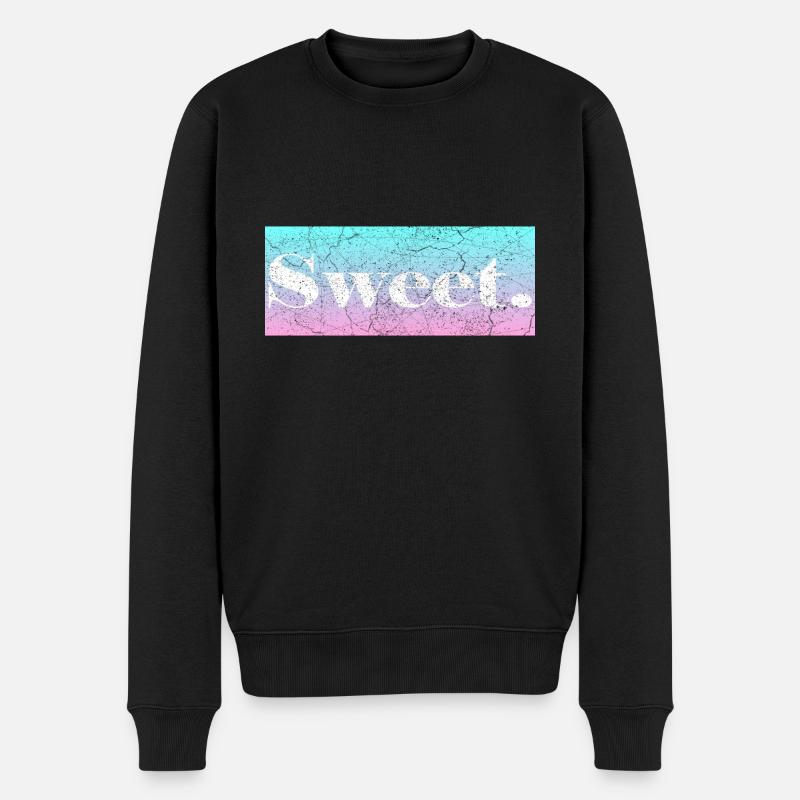 Sweet - Männer Premium Bio Pullover - Schwarz