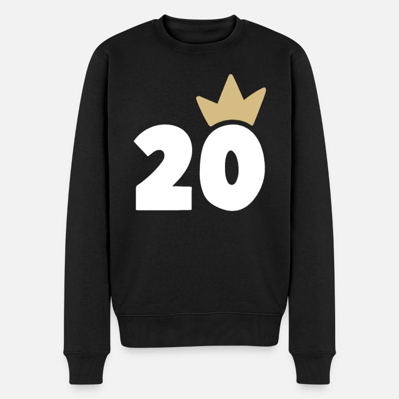 20 couronne numéro 30 - Pull Premium bio Homme - noir
