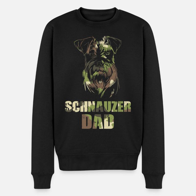 Schnauzer - Männer Premium Bio Pullover - Schwarz