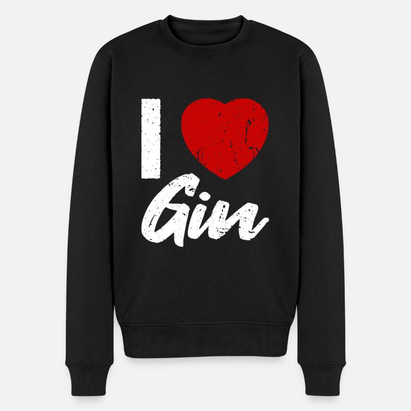 J’adore le Gin - Pull Premium bio Homme - noir